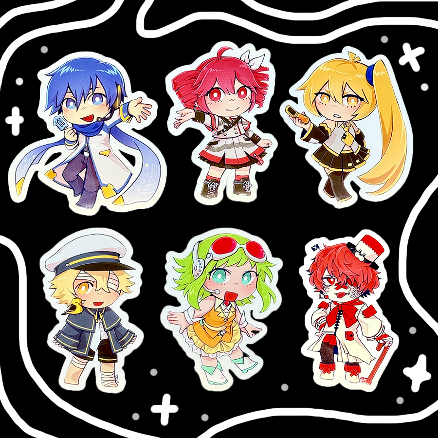 Vocaloid Vinyl Stickers (noodlenavi)