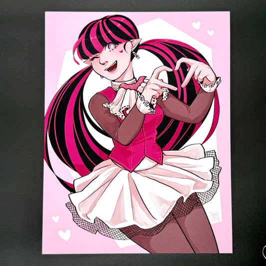 Monster High Draculaura 8.5x11" Print