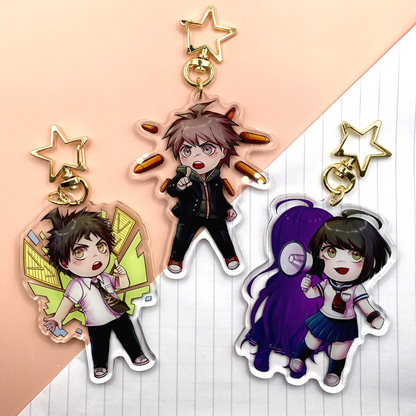Danganronpa Hope's Peak Protagonists Charms