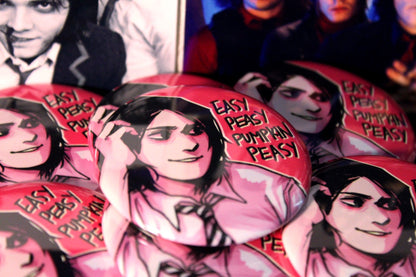 Easy Peasy Pumpkin Peasy! Gerard Way Button Badge