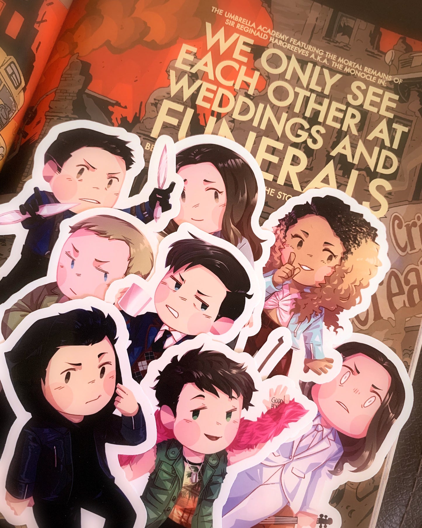 Umbrella Academy Chibi Sticker Pack