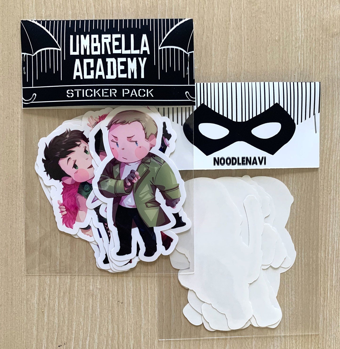 Umbrella Academy Chibi Sticker Pack